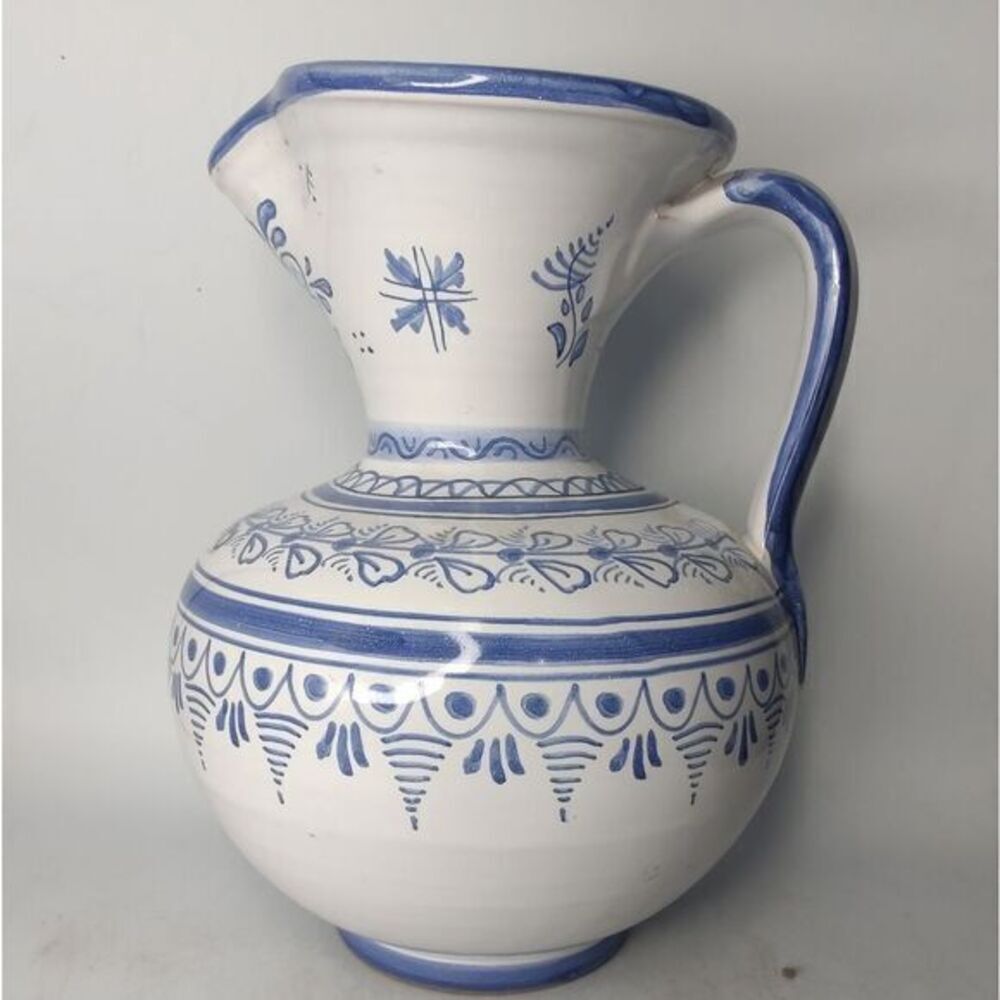 Large sangria pitcher handmade and handpainted in Spain‎